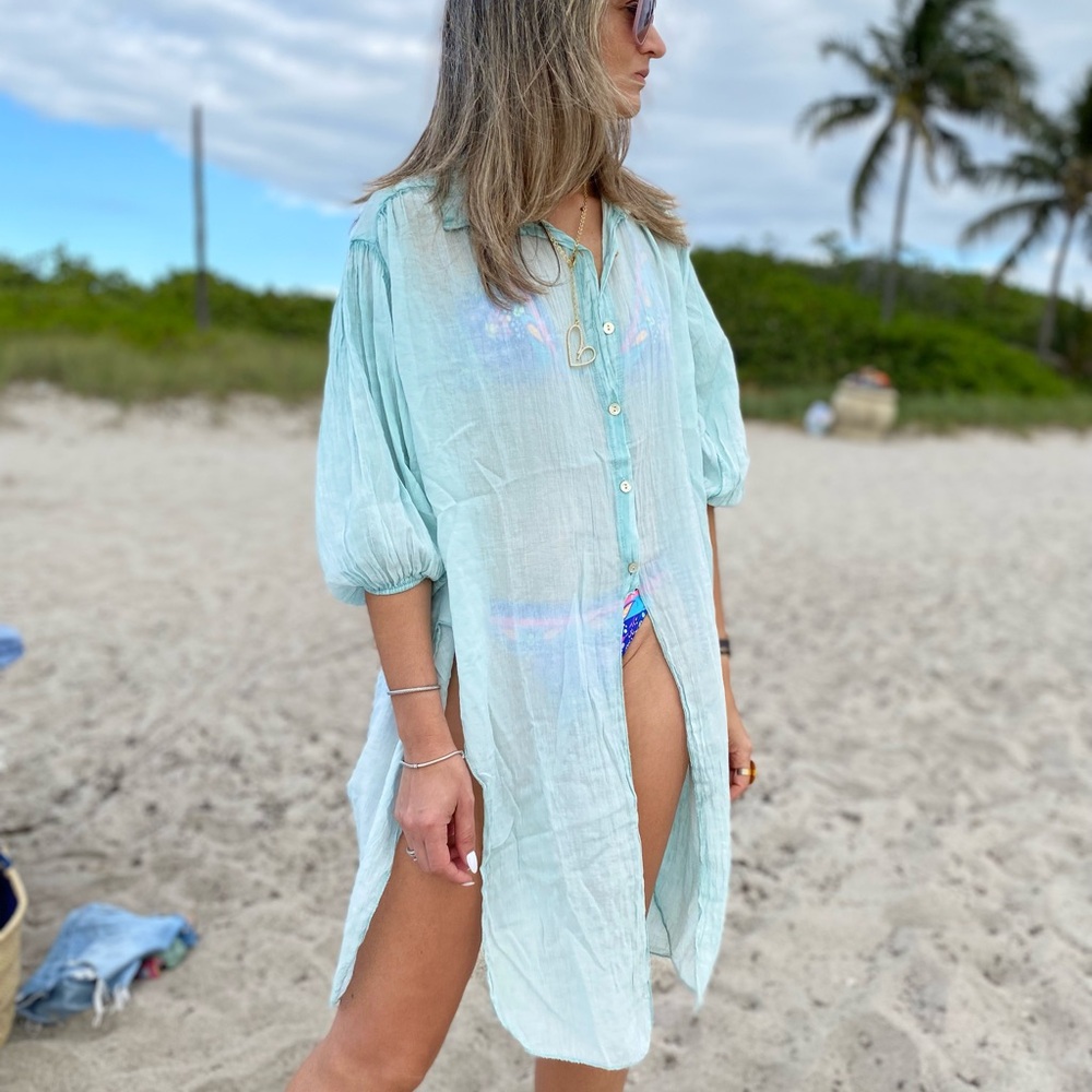 🌊 Light & Breezy Beach Cover-Up - Made in Italy 🌿
